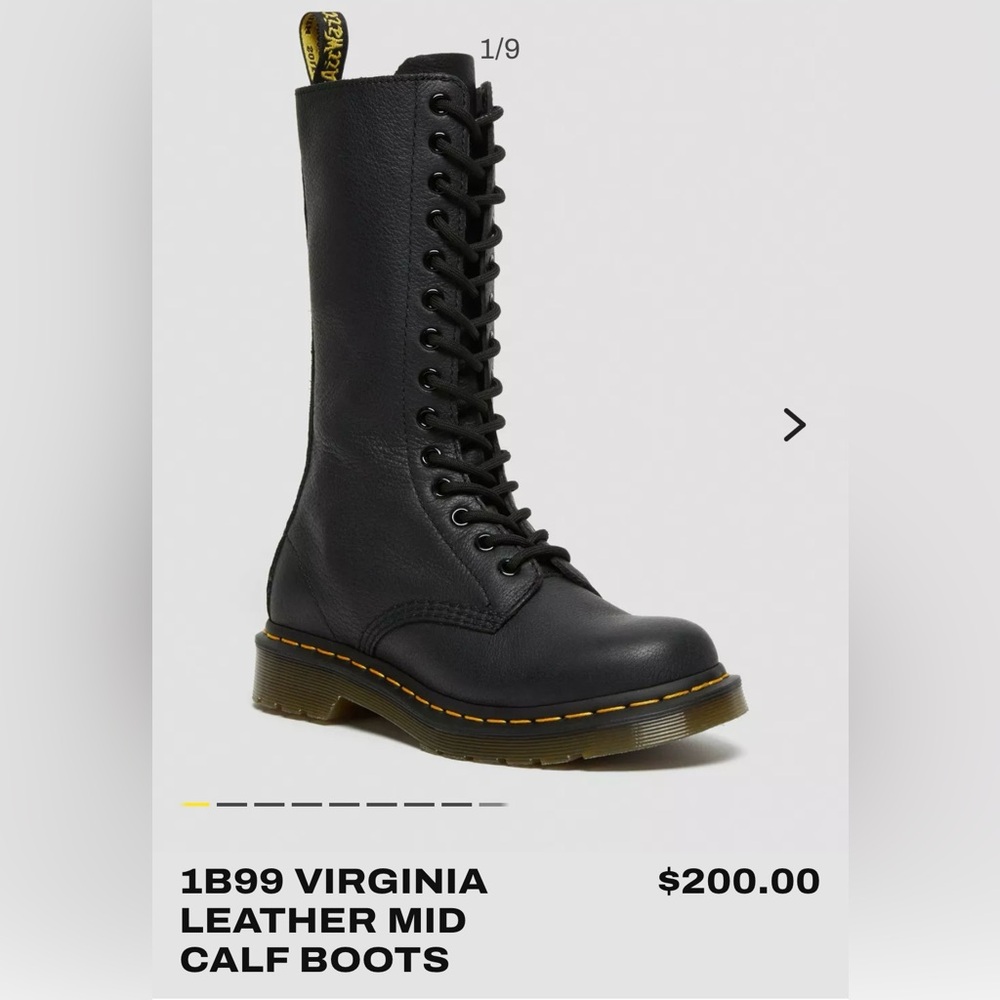 1B99 VIRGINIA LEATHER MID CALF BOOTS